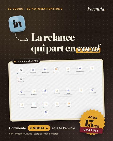 Jour 13 : La relance qui part en vocal