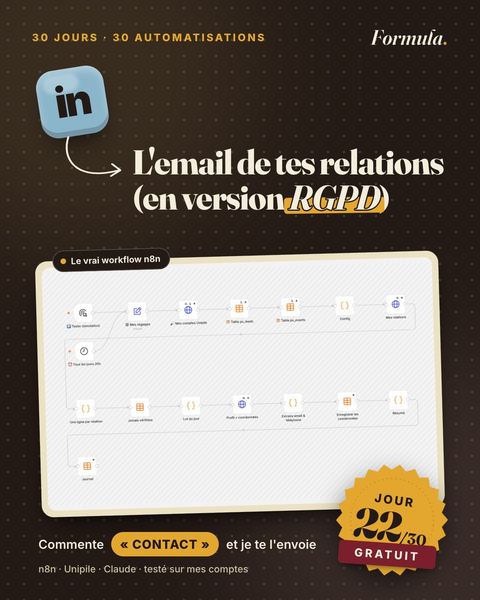 Jour 22 : L'email de tes relations (en version RGPD)