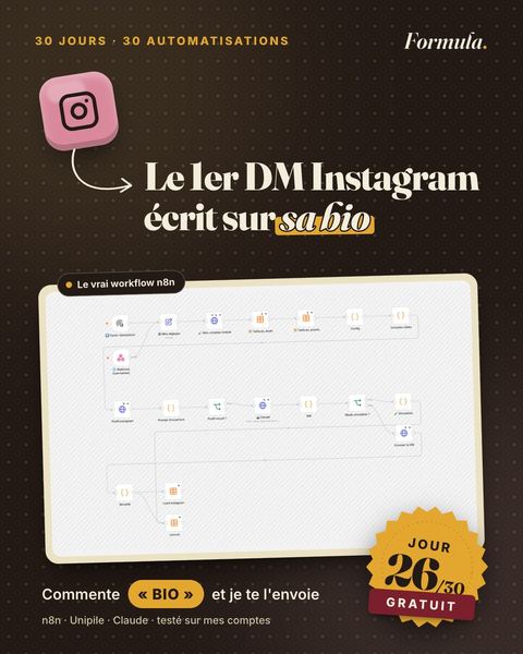 Jour 26 : Le 1er DM Instagram écrit sur sa bio