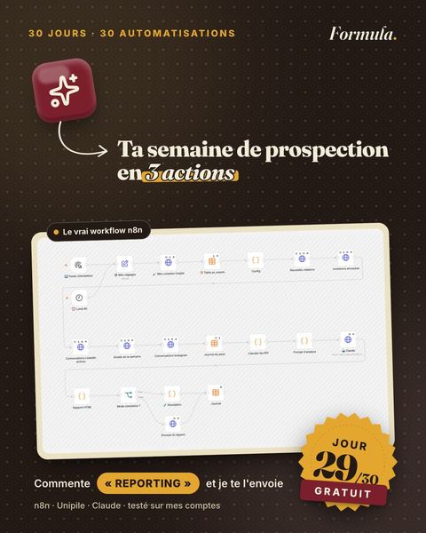 Jour 29 : Ta semaine de prospection en 3 actions